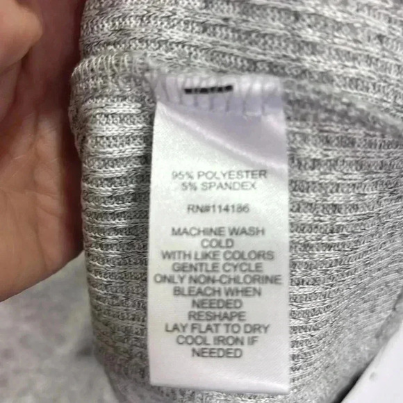 89th & Madison Loose neck,balloon sleeve turtleneck,super soft,light gray - Picture 11 of 13